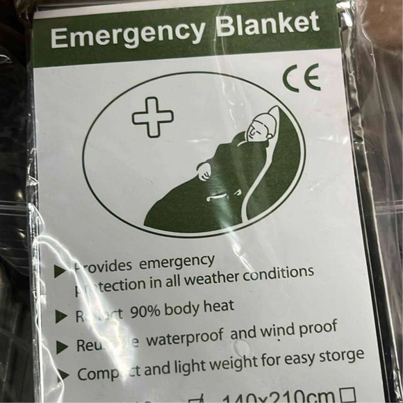 (4-PK) Emergency Blankets 51.18" x 82.68" (130x210cm) Must For Camping / Hiking - Picture 5 of 5